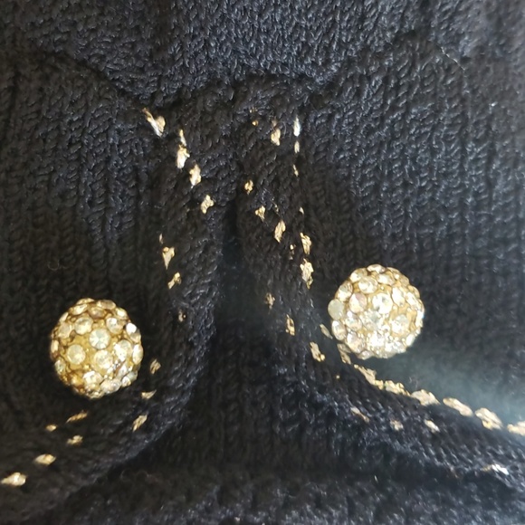 Vintage St. John Lillie Rubin Black Gown - Picture 3 of 6